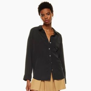 Wilfred free oversized black shirt